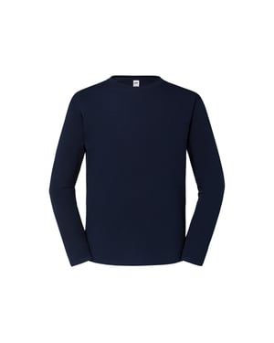 Fruit of the Loom Heren Iconic Premium T-shirt met lange mouwen (Deep Navy)