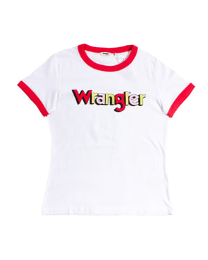 Wrangler Pink Paradise Ringer T-Shirt