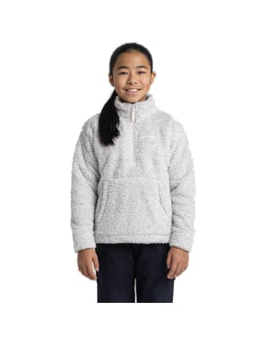 Craghoppers Girls Laune Half Zip Hooded Borg Fleece Jacket