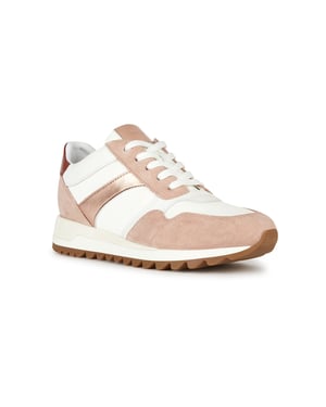Geox D Tabelya Dames Nude/Witte Sneakers