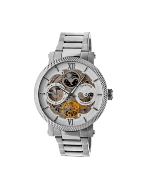 Heritor Automatisch Ram Skeleton Dial Armbandhorloge