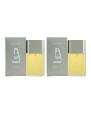 Azzaro Homme L'Eau Eau de Toilette 50ml Spray For Him X 2