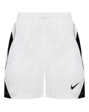 Nike Stretch Waist White/Black Graphic Logo Boys Shorts 217258 100