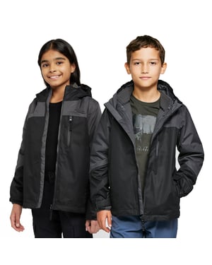 Peter Storm Kids' Lakes 3-in-1 Waterproof Jacket with Insulating Fleece & Adjustable Hood