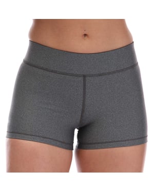 Under Armour HeatGear Mid Rise Shorts i Grå för kvinnor