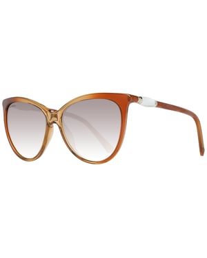Swarovski Cat Eye Womens Ljusbruna Transparenta Bruna Gradient Solglasögon