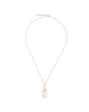 Orphelia 'Ava' Dames 925 Sterling Zilveren Ketting met Hanger - Rosé zh-7374 RG