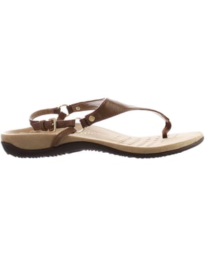 Vionic Kirra Brown Womens Flip-Flops