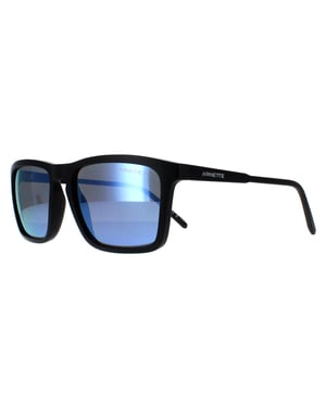 Arnette Rechthoek Unisex Mat Zwart Donkergrijs Spiegel Water Gepolariseerd AN4283 Shyguy