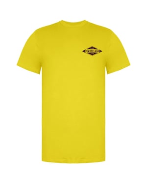 Timberland Short Sleeve Crew Neck Graphic Logo Yellow Mens T-Shirt A1LMZ M72