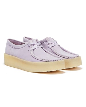 Clarks Wallabee Cup Nubuck Womens Lilac Shoes - (Purple)
