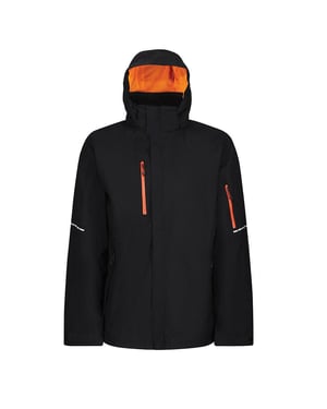 Regatta Mens X-Pro Exosphere II Softshell Jacka (Svart/Magma Orange)