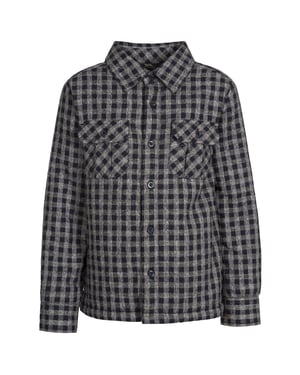 Trespass Childrens/Kids Average Long Sleeved Gingham Shirt (Navy Gingham)