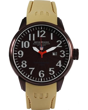River Woods: Mens Brown Watch