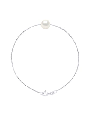 Bracelet Real Cultured Freshwater Pearl Round 8-9 mm