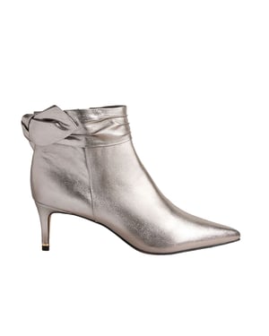 Ted Baker Yona Dames Zilveren Enkellaarsjes