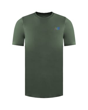New Balance Q Speed Jacquard Mens Green T-Shirt