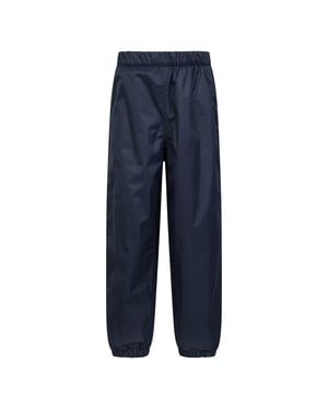Mountain Warehouse Waterdichte kinder/kinder fleece gevoerde broek (Marine)