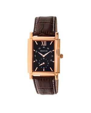 Heritor automatisch Frederick lederen band horloge