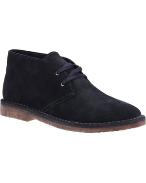 Hush Puppies Samuel Suede Marinblå stövlar för män