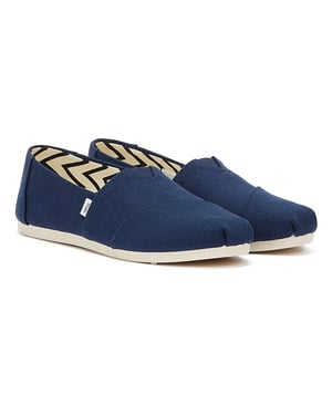 TOMS Alpargata Katoen Canvas Dames Navy Espadrilles