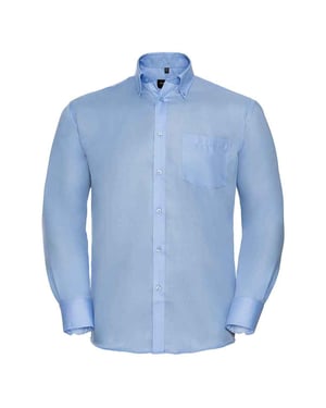 Russell Collection Mens Ultimate Long-Sleeved Formal Shirt (Bright Sky)