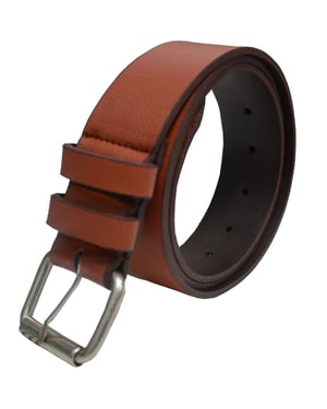 Kruze Mens Tan Leather Belt