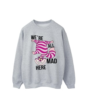 Li-cense Disney dames alice in wonderland allemaal gek hier sweatshirt