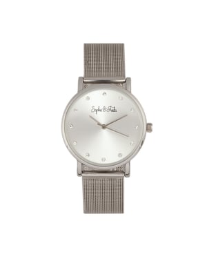 Sophie & Freda Savannah mesh armbandhorloge met Swarovski-kristallen