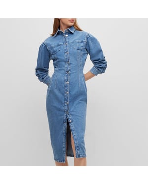 Women's Hugo Boss Gesina Denim Dress in Blue