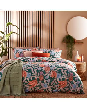 furn. Cypressa Mosaic Reversible Duvet Cover Set