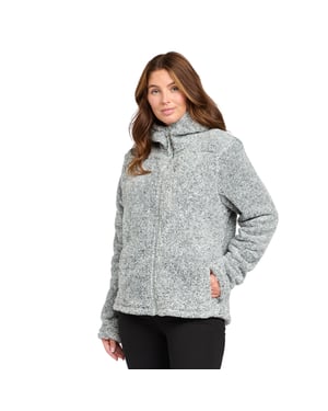 Peter Storm Women's Theory Full-Zip Super Soft & Warm Borg Fleece Jacket with Hood