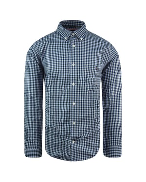 Eden Park Paris Regular Heren Blauw Overhemd