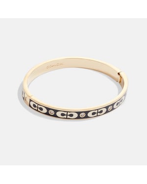 Kissing C Enamel Hinged Bangle
