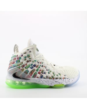 Nike Lebron XVII Wit Textiel Lijn omhoog Junioren Trainers BQ5594 100