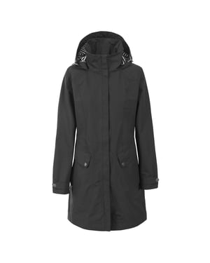 Trespass - Dames Rainy Day Waterproof Jas (Zwart)
