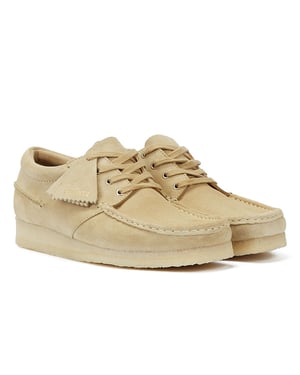 Clarks Originals Wallabee Boat Suede Men's Maple Lace-Up Shoes