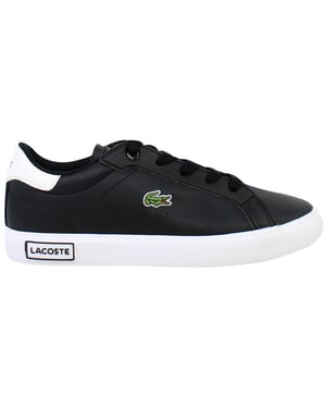 Lacoste Powercourt 0721 1 SUC Kids Black Trainers