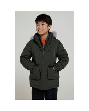 Mountain Warehouse Waterafstotend kinder/kinderjack met Ranger-logo (Groen)