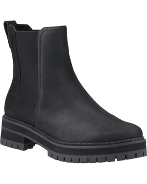 TOMS Bennet läder dam svarta stövlar
