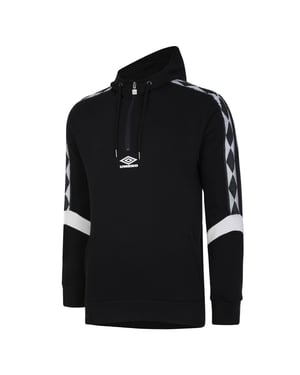 Umbro Heren Diamond Half Zip Hoodie (Zwart/maanrots)