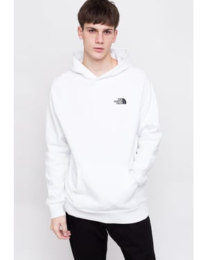 The North Face Heren Reglan Red Box Hoodie in Wit