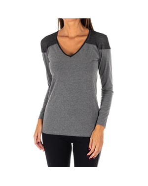 Women's V-neck long sleeve outdoor t-shirt DB756