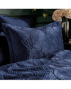 Palmeria Quilted Velvet Pillowcase