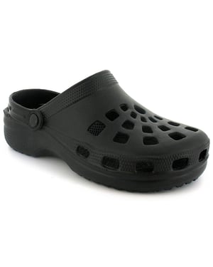 Mens Clog Beach Sandals Pop Slip On black