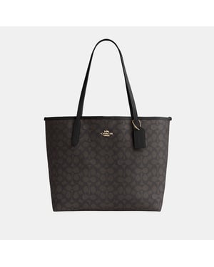 City Tote in Signature Canvas