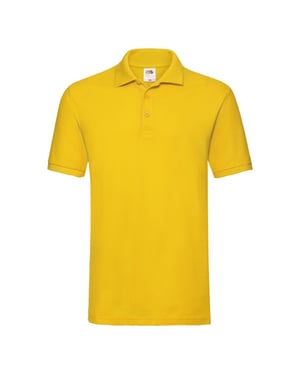 Fruit of the Loom Heren Premium Piqué Poloshirt (Zonnebloem)
