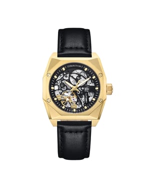Heritor Automatic Elliott Leather-Band Watch