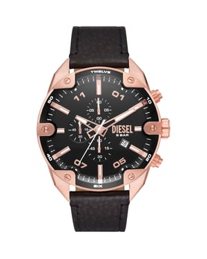Diesel Spiked Heren Horloge Zwart DZ4607