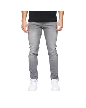Crosshatch Mens Buraca Slim Jeans (grå tvätt)